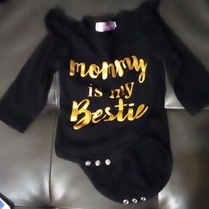 Black onesie 3-6M